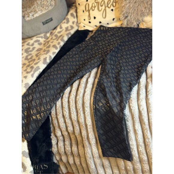 Vs Pink Leggings xxl wet look shiny logo faux leather shimmer - Picture 4 of 6